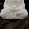 Rzeźby Chińskie jadecie wręczyły posąg Buddy, delikatny posąg shakyamuni