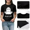 Polos da donna Dead Lift Cartoon ghost divertente per maglietta pesante top carini abbigliamento estivo camicette estate donna 2024