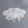 Bow Ties Hollow Out Lace Floral Faux col pour femmes chemises détachables décoratifs amovibles Clothing épaule enveloppe