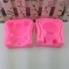 Moldes 3D Teddy Bear Silicone Cake Mold Silicone FONDANT MOLD 3D Bolo Cupcake Jelly Candy Chocolate Decoração Ferramentas