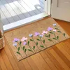 Carpets Door Carpet Floral Print Decorative Floor Mat Highly Absorbent Non-slip Indoor Welcome Durable Stylish For Home