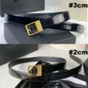 Designer Women Men Leather Belts Letters Fashion Belt with Gift Box 3cm Width