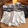 Sous-pants Simple Grey Pure Cotton Waffle Boxing Mens Mens Underwear Womens Underwear Womens Underwearl2405