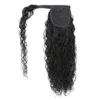 Water Wave Ponytail Human Hair owij się wokół kucyka przedłużenia Remy Hair Ponytail Klip we włosach 28 30 cali 240507