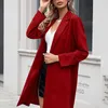 Women's Jackets Coat Autumn And Winter European American Women Vintage Classic Long Sleeve Solid Color Cardigan Suit