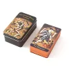 Games 24 Style Tarot w Tin Box Gilded Edge dla początkujących Fortune, opowiadając kartę Game Oracle 78 Card Deck Wykwintne prezenty dla znajomych