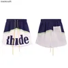Rhude High -End -Designer -Shorts für neue trendige alphabetfarbene Sport- und Freizeit -Shorts für Männer und Frauen High Street Summer Printd Beachhose mit 1: 1 Original -Tags