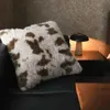 Coussin / décoratif de haute qualité imprimé zébré fausse renard canapé canapé dos pour chaise de lit coussins moelleux doux