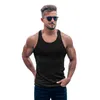 Canotte da uomo Strisce a maglia a maglia da ginnastica da ginnastica uomo fitness maglietta senza maniche maglietta slim cot running sport sport canottiere