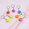 Keychains Lonyards 6 Color Key Chain Tennis Ball Metal Keychain Car Chain Key Key Key Sports Chain Color Pendeur