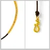 Bangle Niche Design Simple Circular Red Rope imite 18k Bracelet de perle chanceux en or entièrement assorti avec un Q240506 ultra-mince