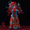 Miniaturen Chinese stijl Karakteristiek Silk Figurine -klus ornament Small Gift Peking Opera Figuur Masker Chinese traditionele handwerkmasken