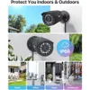 ZOSI H265 3K 5MP Lite AI Home Security Camera System with Human Vehicle Detection, 8CH CCTV DVR and 4x 1080p Bullet Cameras for Indoor Outdoor Night Vision Remote Access