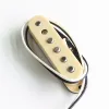 Accessories Donlis DIY 10.6K/12K High Output Chamfered Alnico 5 Rods ST Style Guitar Pickup For Bridge Position In White/Ivory/Black