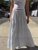 スカート花柄のプリーツ女性サマートレンドファッション服2024コットンミディガールズかわいい2000年代Y2Kロングスカート