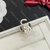 Anel de letra personalizada anel europeu de ouro americano para mulheres designer aberto anel aberto joias exageradas presentes de mulheres com caixa