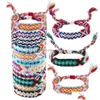 Bedelarmbanden boho etnische vsco geweven armband voor meisje vrouwen handgemaakte mticolor snaar koord nepalese gevlochten regenboog lucky friendshi dh2tpp