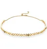 925 Sterling Srebrny Złoty Kolor miodu kształt Shine Honeybee Choker Naszyjnik dla kobiet Wedding Gift Europe Jewelry3593392