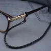 Coudons de lunettes épaisses Lunettes de soleil Twistres Chaîne de corde en cuir lunettes de lunettes tressées STRAPE LANE