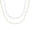 Kedjor Micro Paled CZ Sparking Geometric Bar Wave Choker Kvinnor Halsband Fashion Högkvalitativ smycken