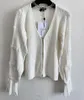 10A Kwaliteit Damestruien Gebreide V-Neck Single-Breasted Cardigan Sweater-kleur