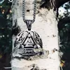 Collane a ciondolo all'ingrosso Punk Hip Hop Hop in acciaio inossidabile Vichinga Amulet Cowelry Nordic Collana per uomini