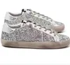 goldenstar goldenlies goose's sneaker high top goode goos Casual Shoes for Women Super Star Suede Sequined Leopard Print White Doold Dirty Classi