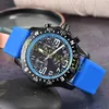 Designer 10A Kwaliteit top luxe heren Watch Quartz Endurance Pro Avenger Chronograph 44mm horloges Meerdere kleuren Rubber Ling Men Glazen polshorloges