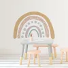 Adesivos pintados de parede arco -íris adesivo para garotas quarto bebê princesa quarto peel stick berçário infantil adesivo decorativo de crianças presentes