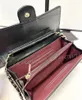 Mulher Cross Body Chain Bags Wallet Long Cartter Solder Crossbody Phone Saco de luxo Lady Diamond Leather 10a