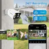 Wesecuu 16CH Расширяемая 4K CCTV CAMER SYSTEM SYSTEM - 8PCS IP Home Security Cameras Outdoor с двухсторонним разговором, обнаружение человека - Система камеры безопасности POE