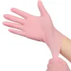 Guanti da 50/100 pezzi guanti nitrile usa e getta in gomma in lattice per cucina pulizia della casa giardino guanti a mano nero dimensione rosa xsl