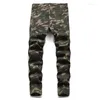 Arrivals de jean masculin Camouflage masculin Camouflage Straight Fashion Cool Quatre saison Dropship Pantalons Washed Brand Trend Army Green Pantal