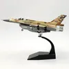 6 Aircraft Model Toy 1 72 Skala F-16I Sufa Fighter Model Die Casting Eloy Aircraft Model Toy Static Collection 240428
