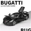 Diecast Model Cars 132 Bugatti Lavoiturenoire Black Dragon Supercar Toy Alloy Car