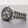 Hip Hop Diamond Watch s'améliore avec du diamant Moisanite fabriqué en acier Stainls spécialement digne pour les hommes atteints de clarté VVS