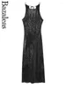 Casual jurken 2024 Bazaleas Store Sexy Party Dress Officiële pailletten lang voor vrouwen avond Maxi