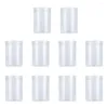 Storage Bottles 10 Pcs Sealed Candy Jar Tea Transparent Cookie Containers With Lids
