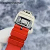 Milles Richamills Watch RM3502 Czarny NTPT Włókno Włókno Pleczeni Płyta Automatyczna mechaniczna męska