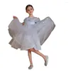 Girl Dresses Children's Dress 2024 Summer Princess Super Fairy Cloak Performance Birthday