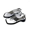 Sandales Split Toe Rome Sandale pour femme blanc noir or rond au milieu du talon chaussure décontractée l'été