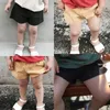 Shorts RK-149 Cotton casual children boys girls shorts elastic waistband solid color summer beach sport trousers H240507