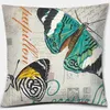 Cushion/Fluste Decorativa Butterfly Pintura Óleo Pintura quadrada Capa de almofada Sofá Presidente do escritório da decoração de decoração caseira simples