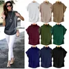 T-shirts pour femmes Femme Casual Coltweneck Coton Girl Girl Solid Top Shirt Femelle Plus Taille Clothing Fashion