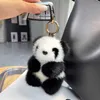 Schlüsselanhänger Lanyards kleine Panda Plüsch Puppe Frauen Bag Ornamente süße Nachahmung