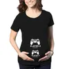 Family Matching Outfits Player 1/2 Ready Player 3 Loading Print T-Shirt Couple Summer Funny Maternity Matching T Shirts Pregnancy Announcement Outfits d240507