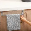 Zet handdoekrek over de deur handdoekstaaf hangende houder roestvrijstalen badkamer keukenkast wit zwarte handdoek ravelrek plankhanger