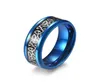 Cluster anneaux en acier inoxydable bleu 8 mm celtics nœud pour hommes femme anniversaire de fiançailles de mariage promesse love dons19594800