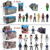 Actionspielzeug Abbildungen 24Pack/Set zufälliger Stil Skibidi Toilettenfigur mit Kartenspielzeugspiel Toilet Man gegen Monitor Man Action Figurine PVC Model Dolls Geschenke T240506