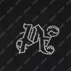 Pal Pa Harajuku 24ss Letnia litera drukująca koraliki Logo T Shirt Chłopak Prezent LUSKA OGNANY HIP HOP UNISEX KRÓTKO TORIVE Style TEES Aniołowie 2281 Moy
